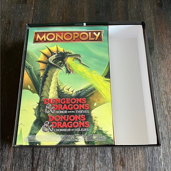 Monopoly Dungeons & Dragons Honor Among Thieves English French Box Damage Unused - Picture 6 of 7